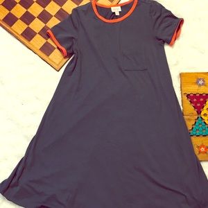 LLR Carly Grey w/ Hot Pink Trim